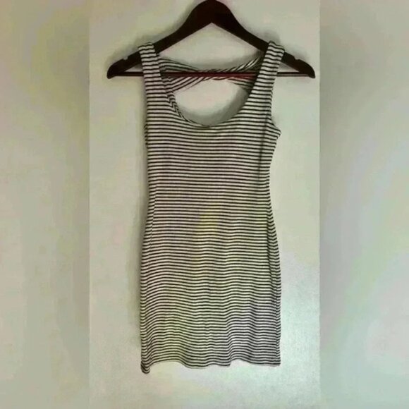 dELiA*s women’s mini dress striped black and white stretchy fit size Small - Picture 2 of 11